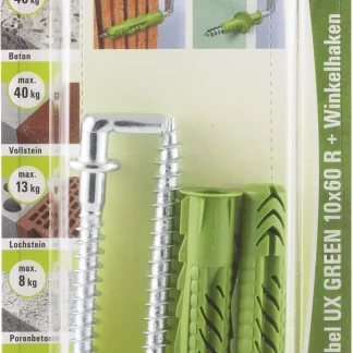 Fischer Universaldübel-Set UX green 10.0 x 60 mm - 2 Stück