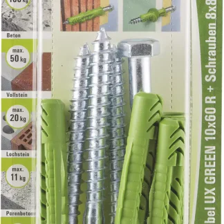 Fischer Universaldübel-Set UX green 10.0 x 60 mm - 4 Stück