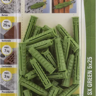Fischer Spreizdübel SX green 5.0 x 25 mm - 50 Stück
