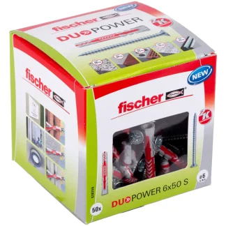 Fischer Dübel-Set Duopower 6.0 x 50 mm - 50 Stück