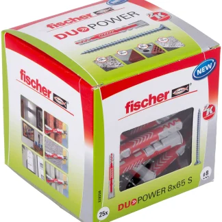 Fischer Dübel-Set Duopower 8.0 x 65 mm - 25 Stück