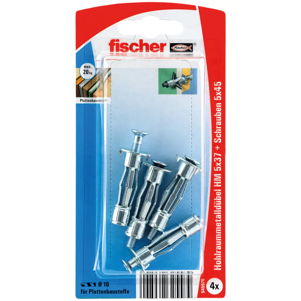 Fischer Hohlraumdübel 5.0 x 37 mm - 4 Stück