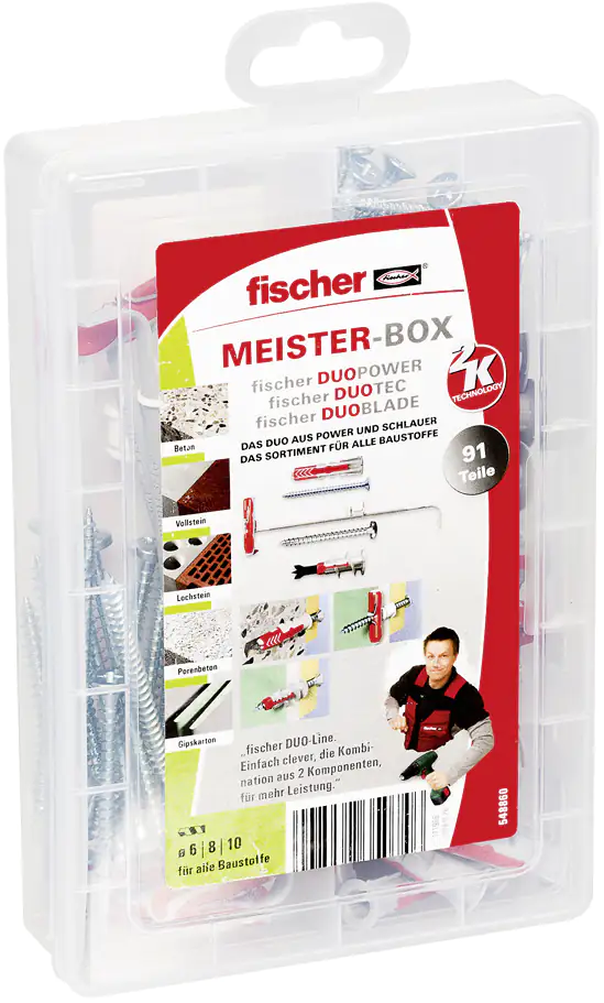 Fischer Meister-Box DuoLine - 91 Stück