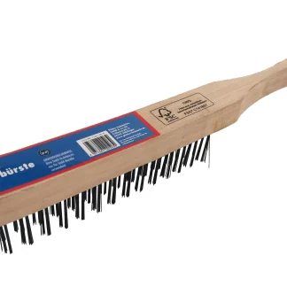 TrendLine Drahtbürste Zink 2-reihig Holzgriff