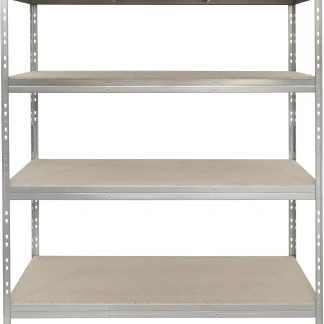 Rivet Metallsteckregal XL 180 x 150 x 60 cm 1200 kg 4 Holzböden