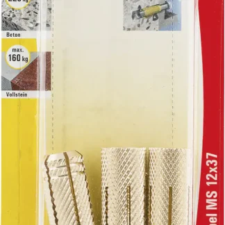 Fischer Messingdübel MS 12.0 x 37 mm - 4 Stück