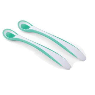Nuvita Baby Set 2 Cucchiai Termosensibili Colore Verde