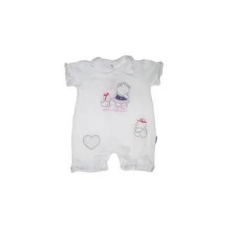 Irge Baby Tutina Pagliaccetto Neonata Colore Bianco Taglia 2-6 Mesi