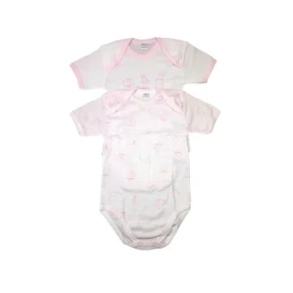 Bi-pack body intimo bimba neonata mezza manica Ellepi AF4425-R 12 m