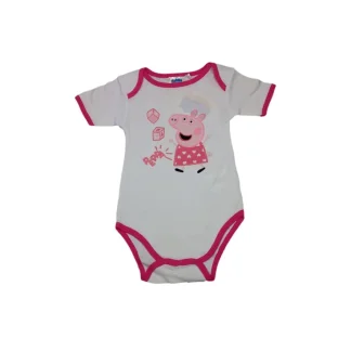 Body bodino intimo bimba neonato mezze maniche Peppa Pig 12 m