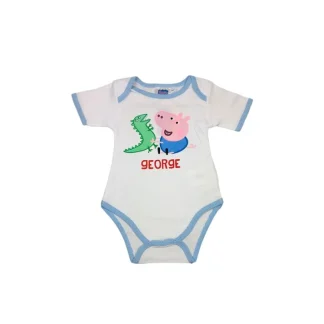 Body bodino intimo bimbo neonato mezza manica Peppa Pig - George 6 m