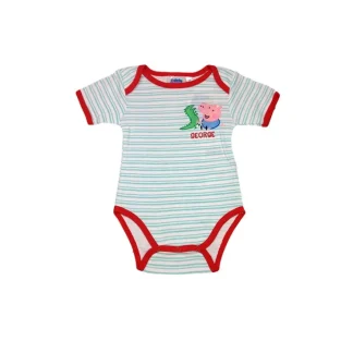 Body bodino intimo bimbo neonato mezza manica Peppa Pig - George rosso 9 m
