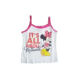 Top canotta bretellina maglia maglietta senza manica bimba neonato Disney Minnie 4A
