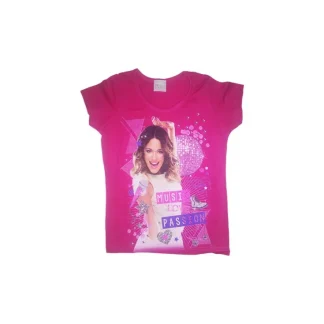 T-shirt maglia maglietta bimba bambina Disney Violetta fucsia 12A