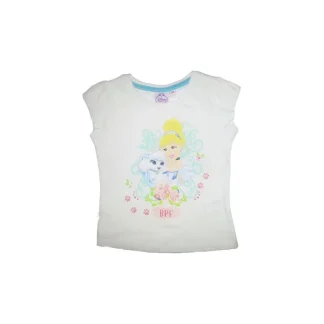 T-shirt maglia maglietta bimba bambina Disney Principesse bianco 6A