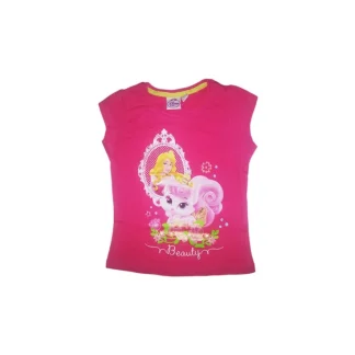 T-shirt maglia maglietta bimba bambina Disney Principesse fucsia 5A