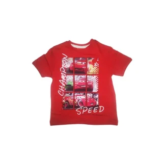 T-shirt maglia maglietta bimbo bambino Disney Cars rosso 6A
