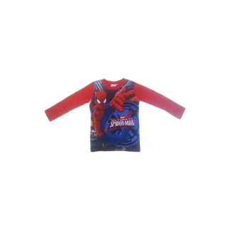 T-shirt maglia maglietta cotone bimbo bambino uomo ragno Spiderman rosso 4A