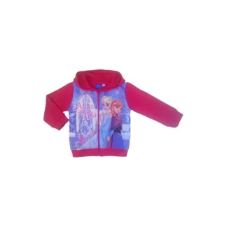 Felpa maglia maglietta aperta con zip bimba bambina Disney Frozen fucsia 6A