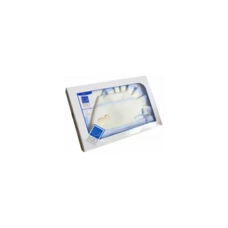 Completo culla carrozzina Mio Piccolo bimbo neonato lenzuolo aida panna cielo TU