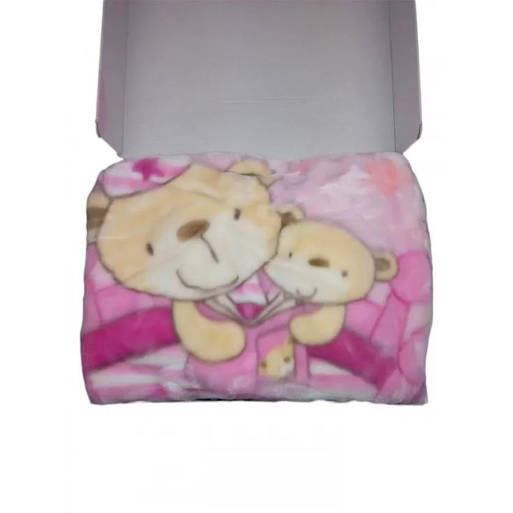 Baby sacco copertina coperta pile culla carrozzina bimba neonato I Batuffolini rosa TU