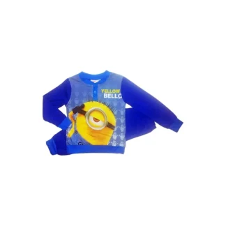 Pigiama maglia maglietta pantalone cotone bimbo bambino Minions 10A