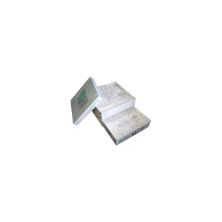 Coordinato lettino culla mio piccolo bimbo bimba 4 pz neonato ricamo strass orsetti bianco TU