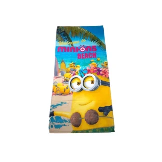 Telo asciugamano mare bimba bambina spugna Minions TU