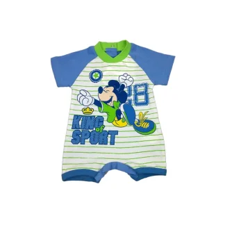Pagliaccetto tutina bimbo neonato Ellepi Disney baby Mickey verde azzurro 3 m