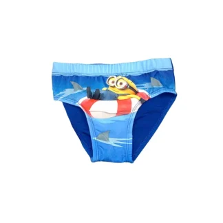 Costumino costume da bagno slip bimbo bambino Minions azzurro 4A