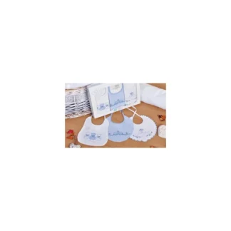Confezione regalo 3 pz bavetta bavaglini bavagli bimbo neonato spugna Mio piccolo TU