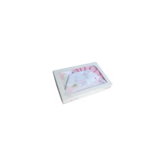 Completo lettino culla Mio Piccolo bimba bimbo neonato lenzuolo ricamo coniglietti rosa TU