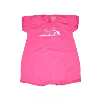 Rapife Tutina Mezza Manica In Cotone Colore Fucsia 12 Mesi