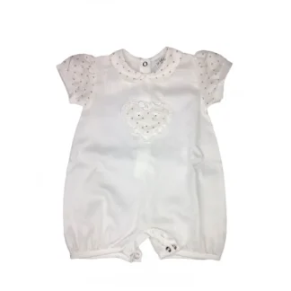 Le Chicche Tutina Pagliaccetto Colore Bianco Taglia 6 Mesi