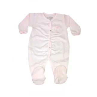 Tuta tutina cotone bimba neonato Rapife rosa 12 m