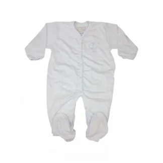 Rapife Tutina Manica Lunga In Cotone Colore Cielo 3 Mesi