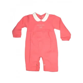 Tuta tutina cotone bimba neonato Rapife corallo 12 m