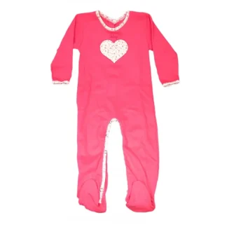 Tuta tutina cotone bimba neonato Rapife fucsia fantasia 18 m