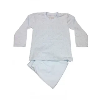 Pigiama maglia maglietta pantalone bimbo bambino Rapife cielo 3A