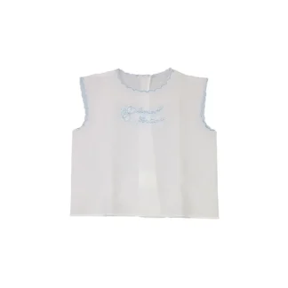 Camicia camicina della fortuna manica lunga cotone neonato celeste Birillini TU