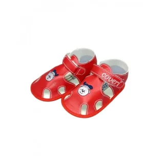 Scarpina scarpa sandalo bimbo neonato Coveri rosso 18