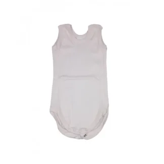 Body bodino intimo cotone biologico neonato bimba senza manica Rapife rosa 1 m