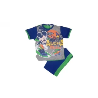 Completo 2pz cotone bimbo neonato Disney baby Mickey 24 m