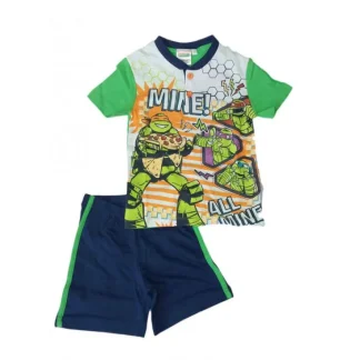 Pigiama maglia maglietta pantaloncino bimbo bambino Tartarughe Ninja 4A