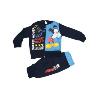Completo tuta 2pz maglia maglietta pantalone bimbo neonato Arnetta Disney baby Mickey 1 - 3 mesi