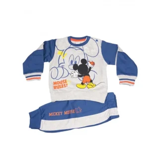 Completo tuta 2pz maglia maglietta pantalone bimbo neonato Arnetta Disney baby Mickey 12 m