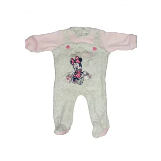 Tuta tutina ciniglia bimba neonato Arnetta Disney baby Minnie rosa grigio 1 m