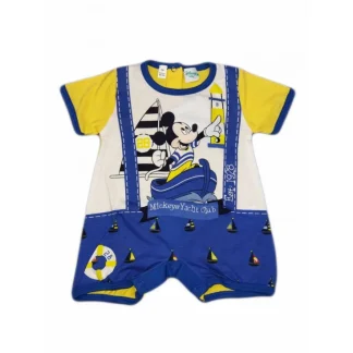 Pagliaccetto tutina bimba neonato Ellepi Disney baby Mickey giallo 1 m