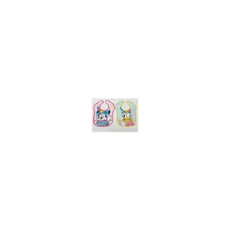Confezione 2pz bavettone bavetta mangiapappa con strappo bimba bambina ellepi Disney Minnie e Paperina TU