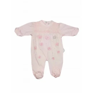 Tuta tutina cotone bimba neonato ellepi rosa 6 m